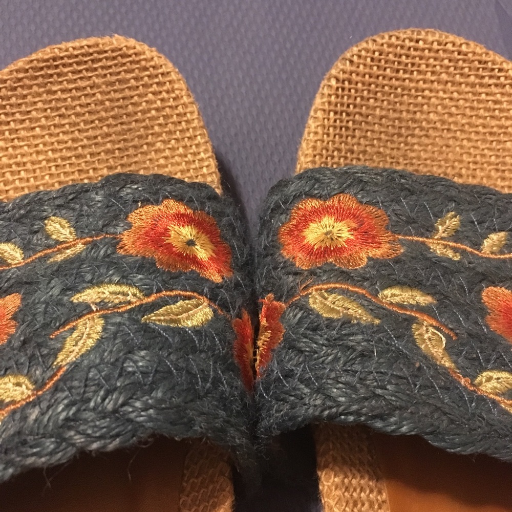 MIA Flower Embroidered Sandals